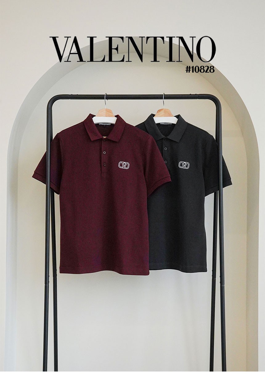 🔆 [VALENTINO] 발렌티노 남성 V로고 반팔 카라티 🔆