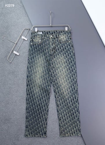 🍀 [DIOR] 디올 오블리크 스트레이트 워싱 데님 청바지 🍀