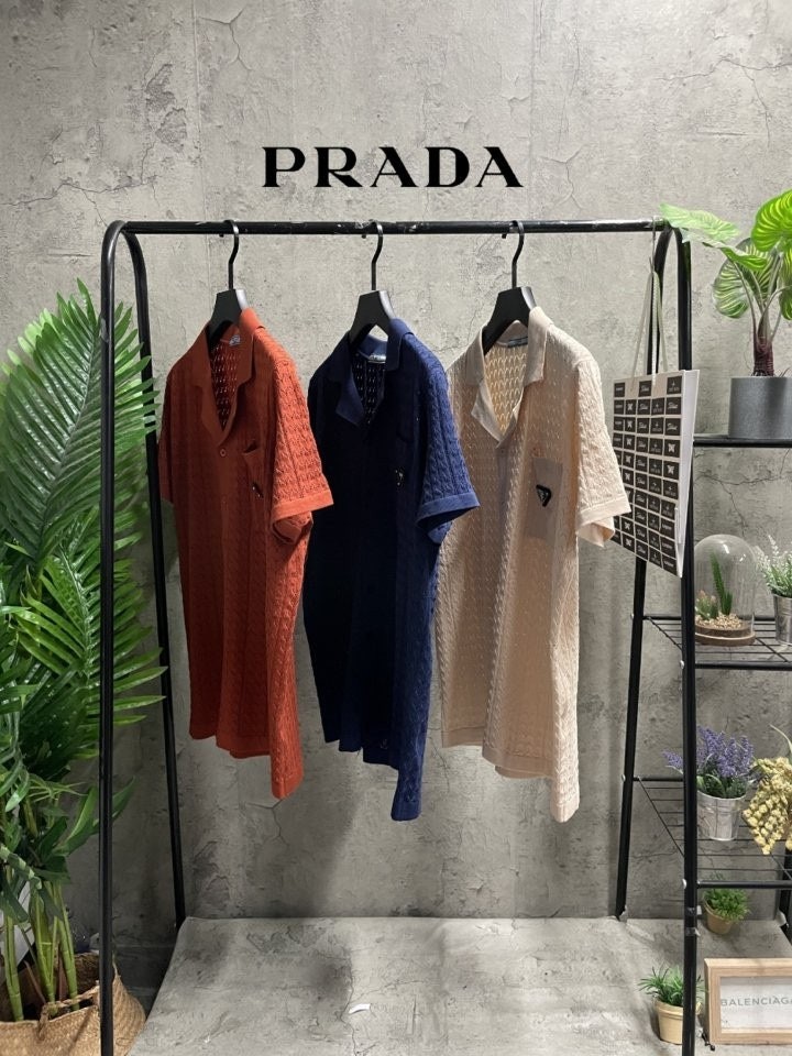 PRD 바캉스 카라 반팔 가디건