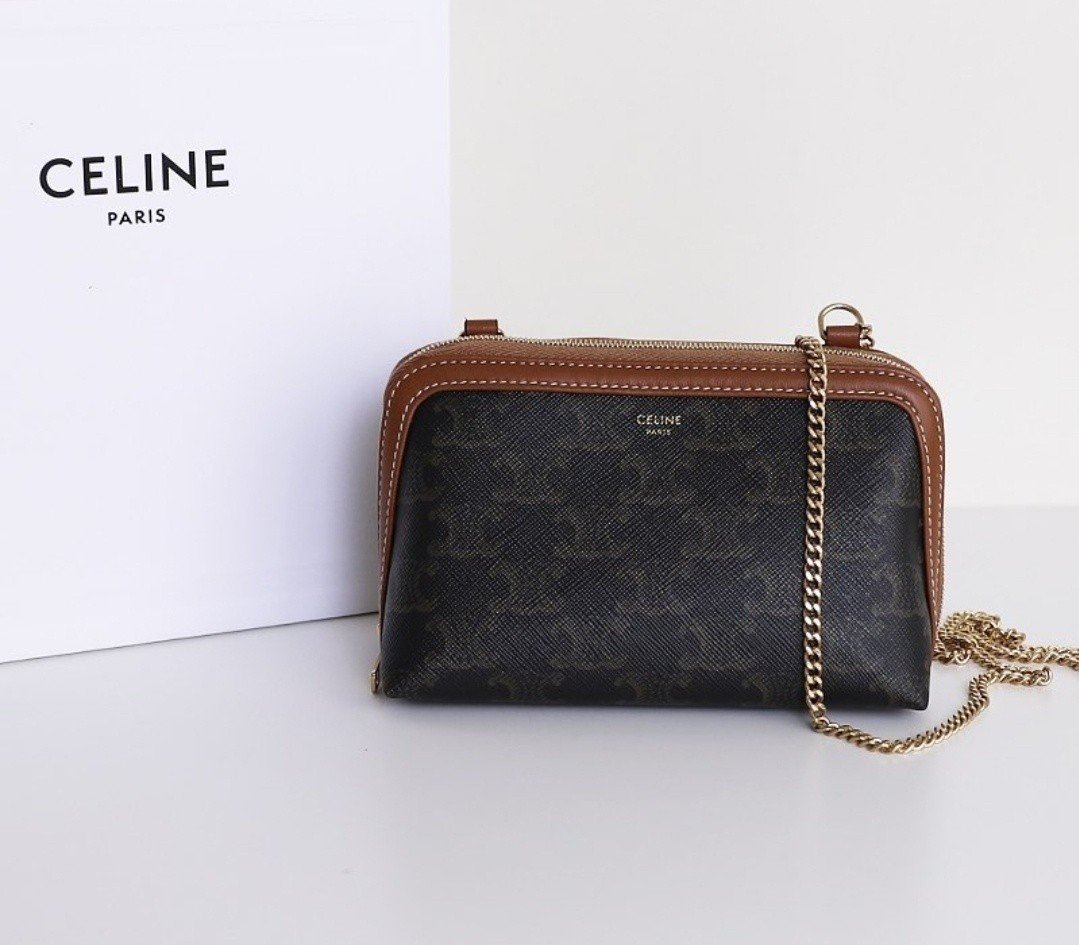 #N#셀린느 [ CELINE ] 자수 체인 클러치
