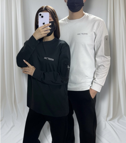 <AT 우븐 롱 슬리브 티>