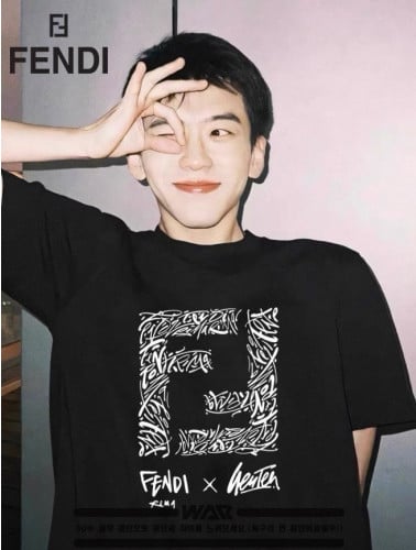 💕 펜* 레터링 FF로고 디자인 반팔 티셔츠