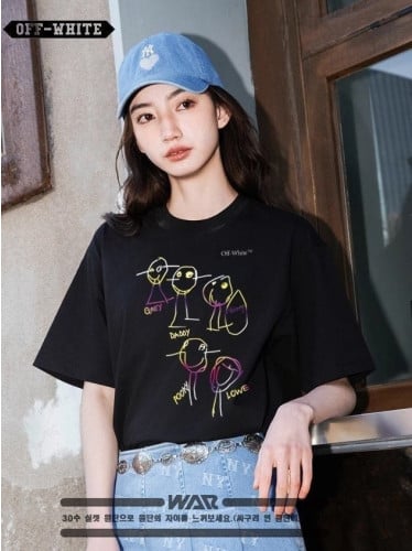 💕 오* 개구쟁이 패밀리 디자인 반팔 티셔츠