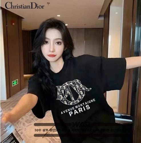 💕 디* 에비뉴 시그니쳐 패턴 디자인 반팔 티셔츠