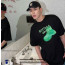 💕 보** 페인트 신발 디자인 반팔 티셔츠