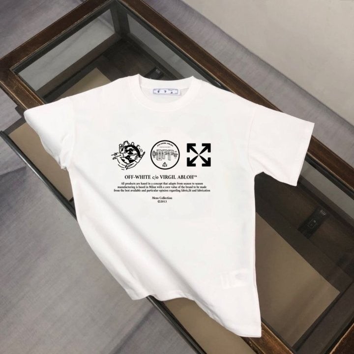 💕 오* 모던 로고 레더 반팔티