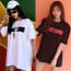 💕 디* 벌 나염 라운드 반팔티