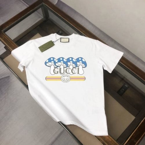 💕 구* 버섯 프린트 스웨트 반팔티
