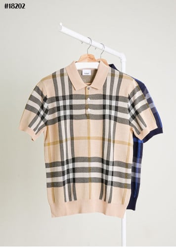 🔆 [BURBERRY] 버버리 클래식 체크 베이직 니트 폴로 셔츠 🔆