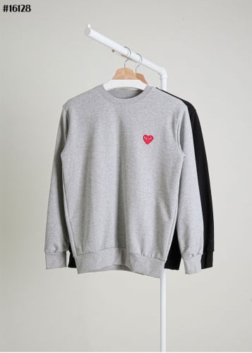 🔆 [Comme des Garcons] 꼼데가르송 클래식 코튼 저지 맨투맨 티셔츠 🔆