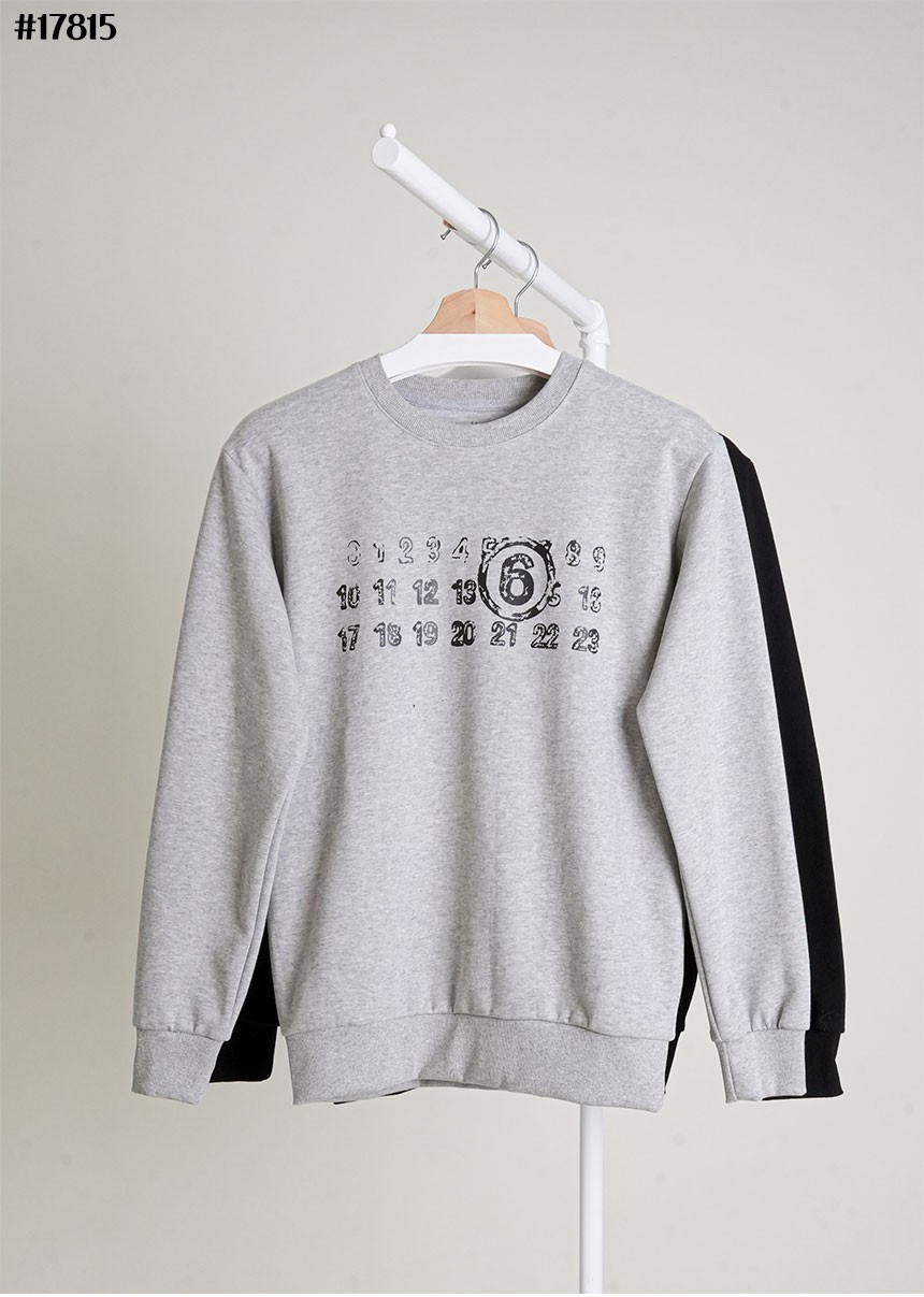 🔆 [Maison Margiela] 메종마르지엘라 빈티지 넘버링 프린팅 크루넥 맨투맨 티셔츠 🔆