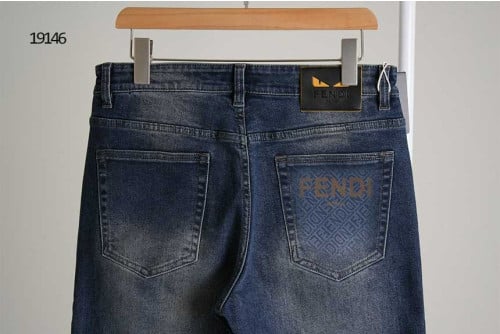 🔆 [FENDI] 팬디 몬스터아이 패치 데님 팬츠 🔆