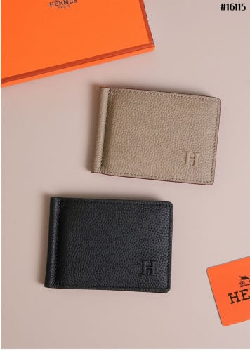 🔆 [HERMES] 에르메스 H 로고 레더 머니 클립 🔆
