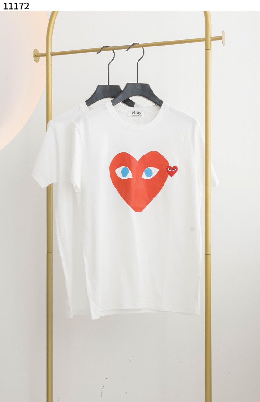 #꼼데가르송 [COMME des GARCONS] 꼼데가르송 더블하트 로고 티셔츠 신상입고💢 #상의 #티셔츠 #11172