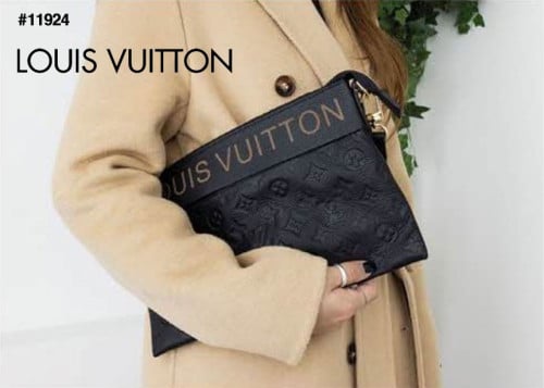 🔆 [LOUIS VUITTON] 루이비통 앙프렝뜨 블랙 파우치 클러치 숄더백 🔆