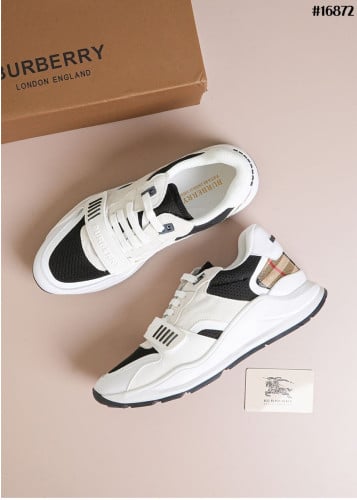 🔆 [BURBERRY] 버버리 스웨이드 램지 빈티지 체크 코튼 스니커즈 🔆
