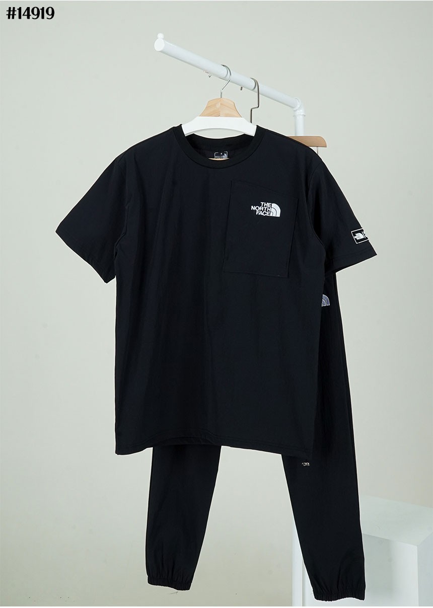 🔆 [THE NORTH FACE] 노스페이스 남여공용 자수 로고 우븐 스트링 탑 & 포켓 조거 팬츠 셋 🔆