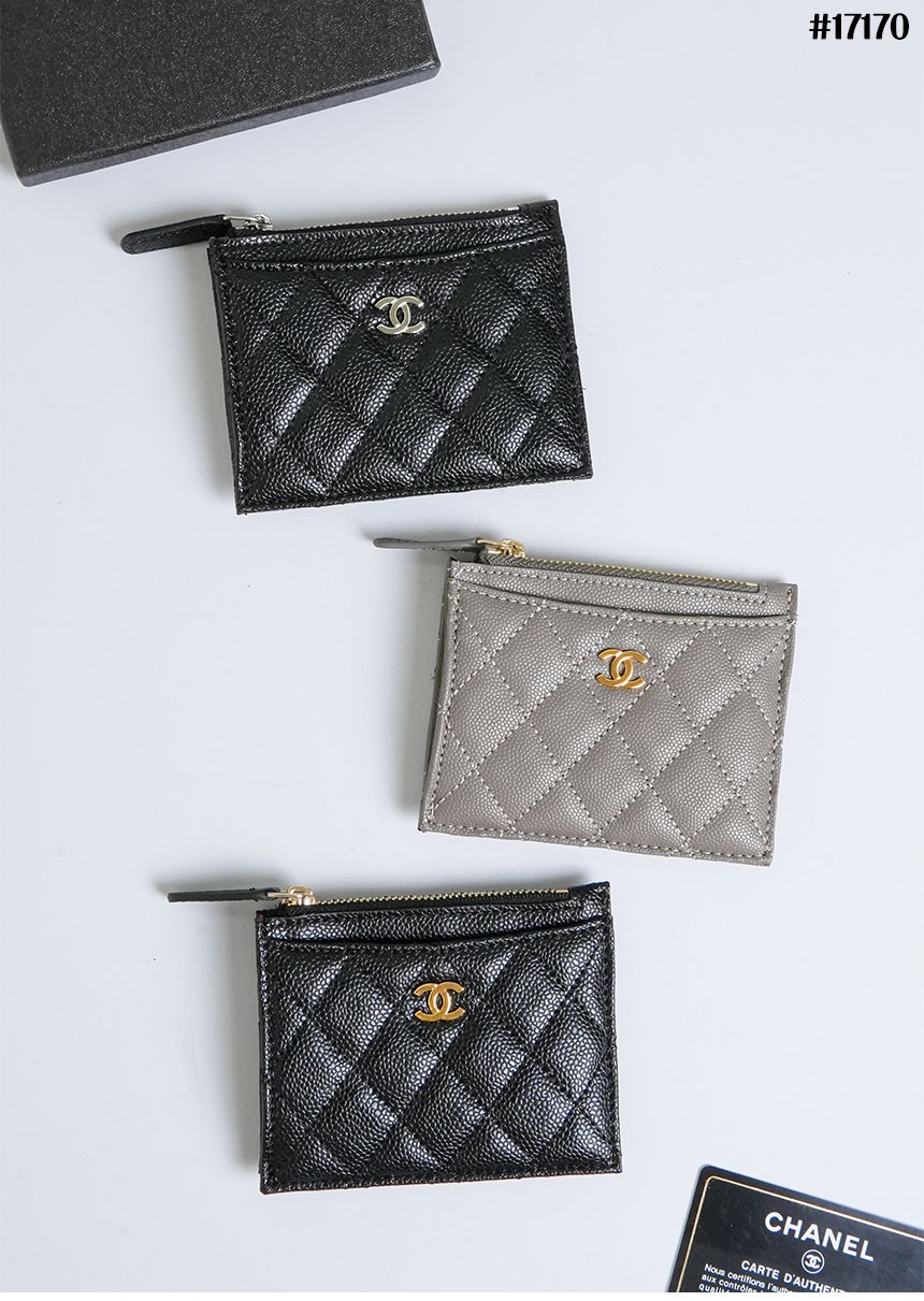 🔆 [CHANEL] 샤넬 캐비어 클래식 지퍼 카드 케이스 🔆