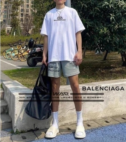 💕 발**** 시그니처 BB 프린팅 패턴 로고반팔티셔츠