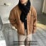 💕 버** 5-멜린 오버 비건레더 자켓