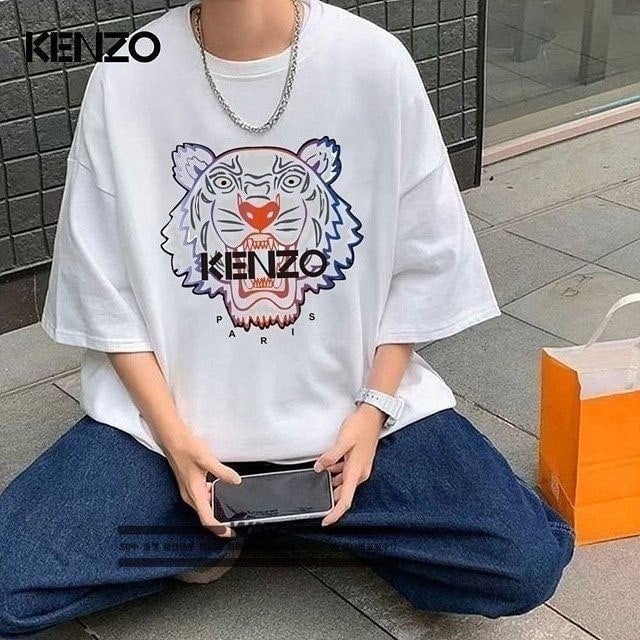 💕 겐* 그라데이션 타이거 티셔츠
