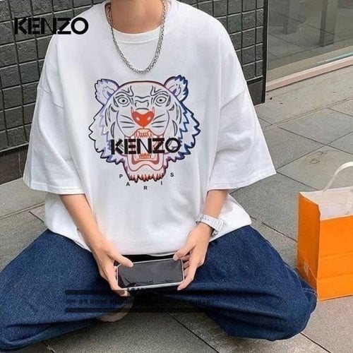 💕 겐* 그라데이션 타이거 티셔츠