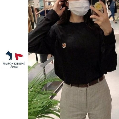 💕 메* 키츠네 브라운 폭스 헤드 라운드 티셔츠 (20수)