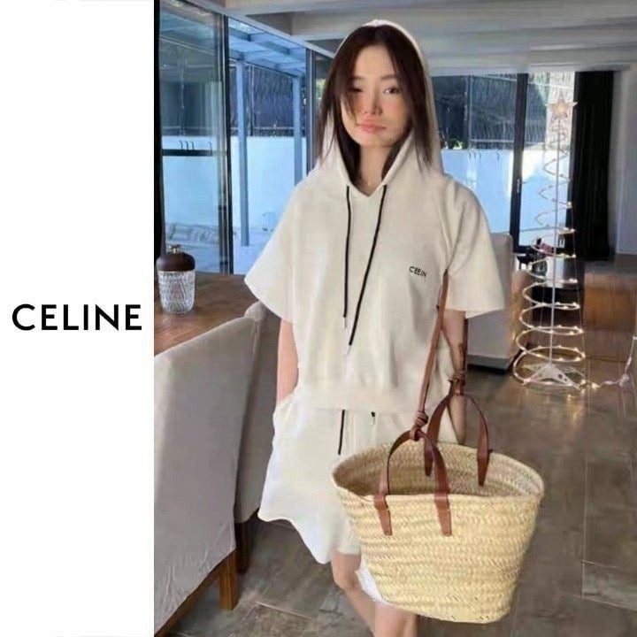 💕 셀** 레터링 후드반팔 반바지 셋업