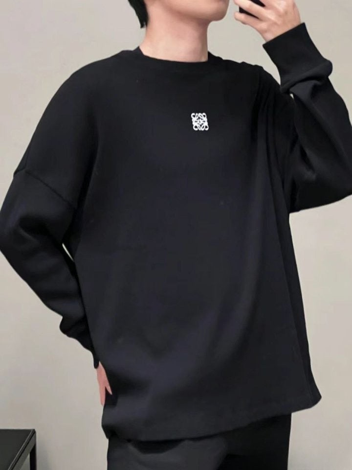 💕 로** 25 아나그램 스몰로고 골지 맨투맨 - 수입