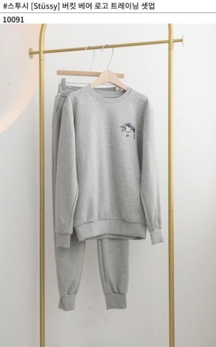 💕 스** 버킷 베어 로고 트레이닝 셋업