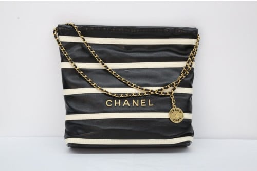 샤넬 블랙 & 골드 뉴 컬러 22백