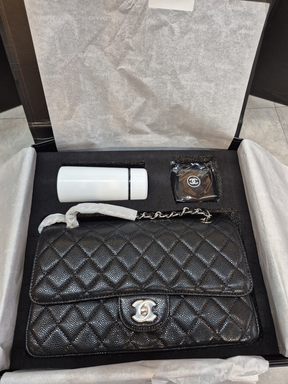 샤넬 캐비어 클래식백 3종 세트