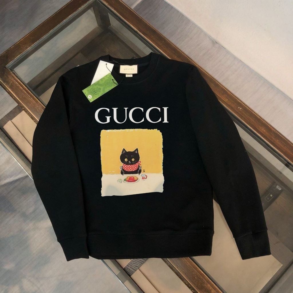 구찌 런치 캣 맨투맨