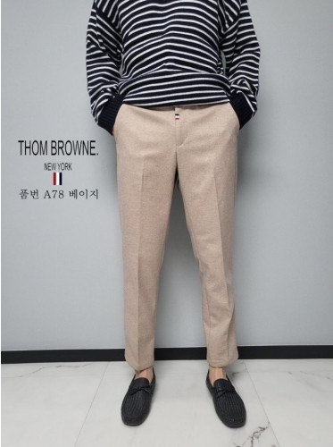 톰브라운 기모 울 반밴딩 팬츠