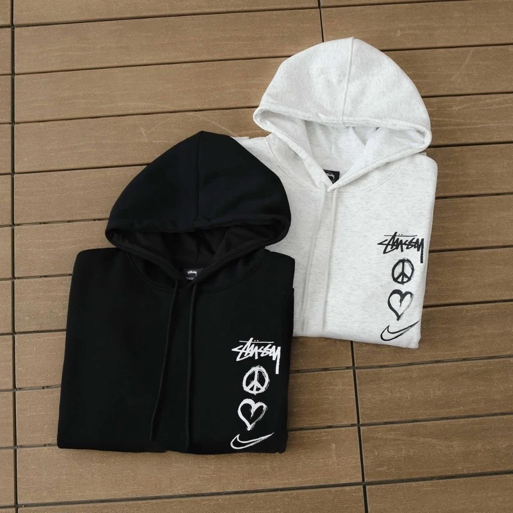 스투시 X 나이키 콜라보 러브피스 후드티