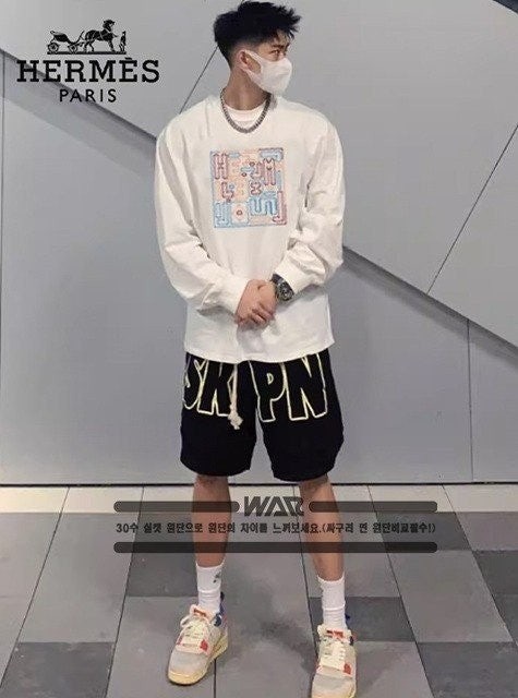 💕 에*** 고대문양 레터링로고 밍크양기모 티셔츠