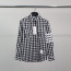 TB 사선완장 건클럽 체크 셔츠