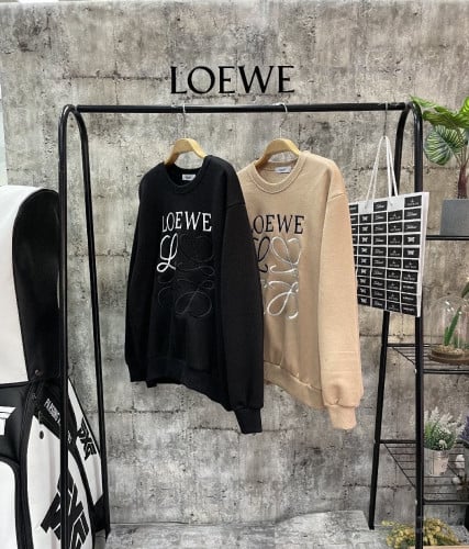 LOE 메인로고 자수 기모 맨투맨