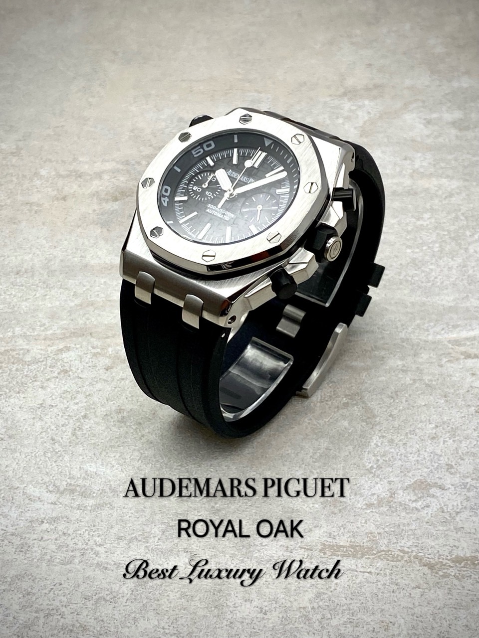 오데마피* 로얄오크 오프쇼어 다이버 크로노그래프 블랙다이얼