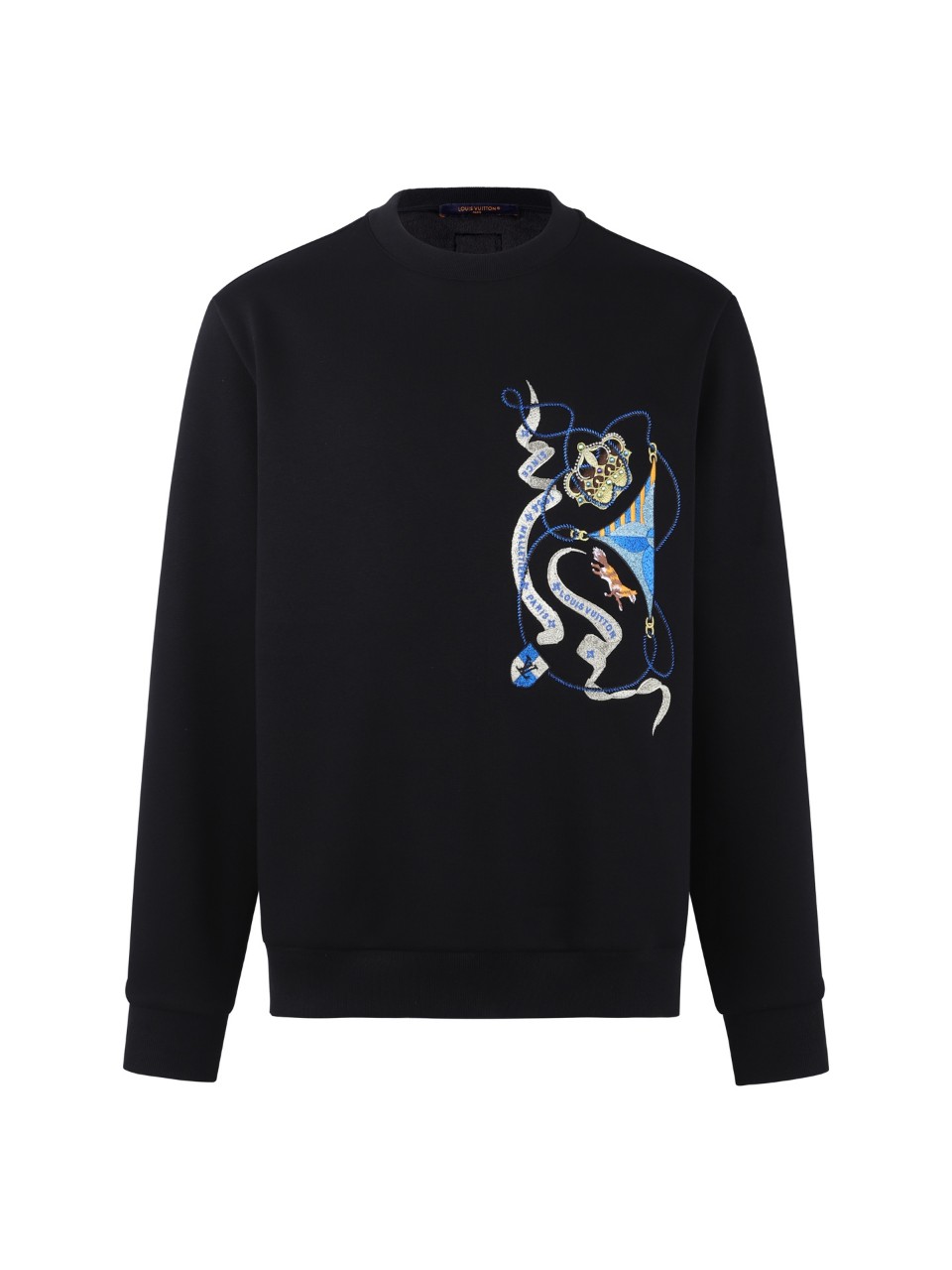 2025 루*이비통 006 자수로고 스웨트 맨투맨 티셔츠 입고~