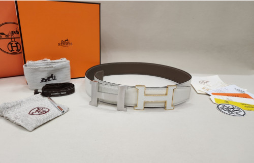 에*르메스 H 토고가죽버클 리버서블 양면 벨트 입고~