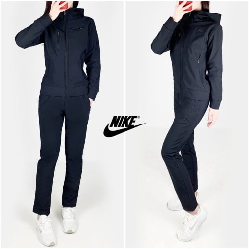 <나이키 기모 벤츄리 후드 집업 일자바지 세트>