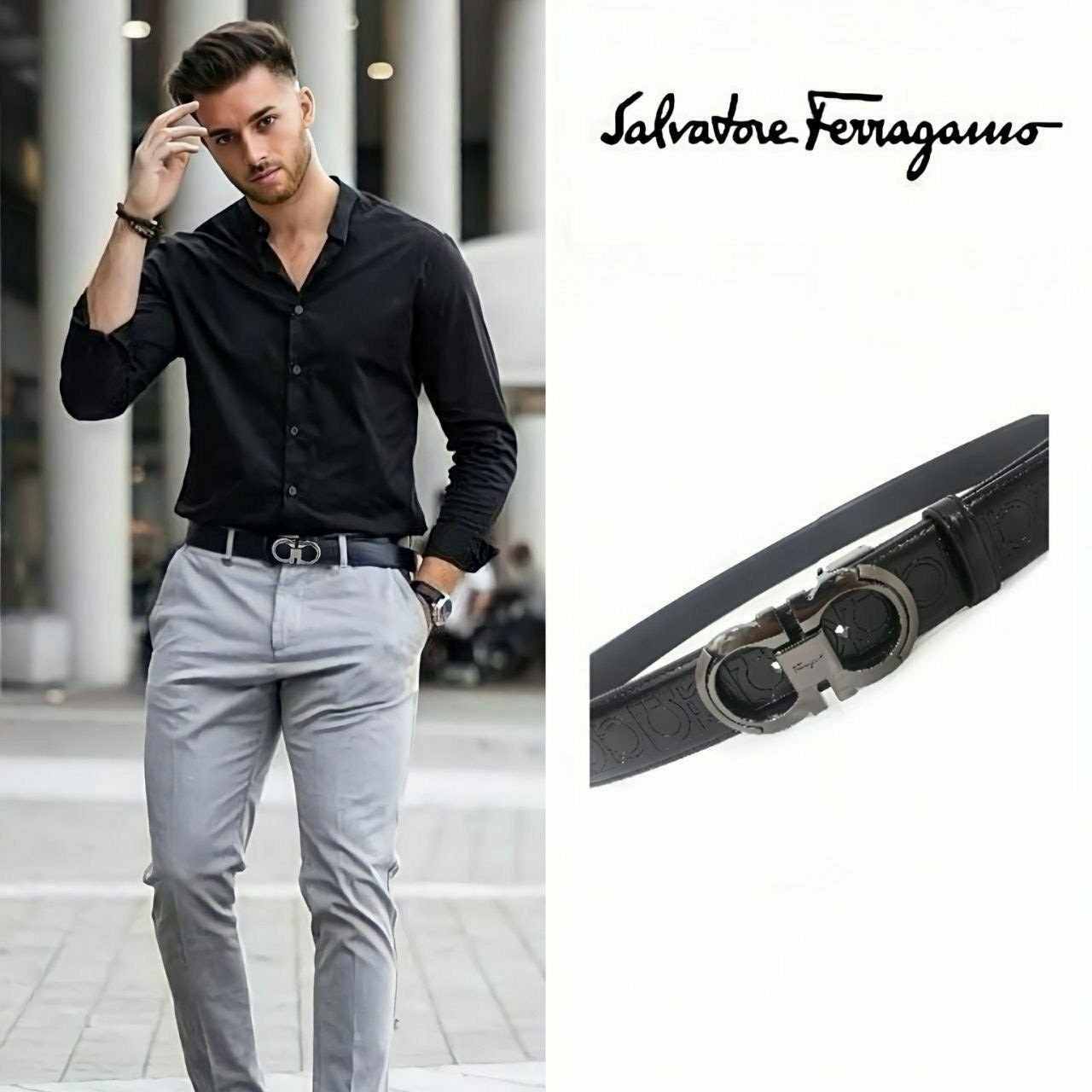 💕 페*** 더블장식 간치니 블랙벨트