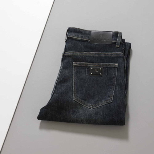 #제냐 [ Z*GNA ] 로고 사각 레더 패치 기모 데님 팬츠 입고💢 #남성하의 #청바지