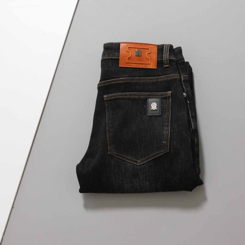 #브루넬로쿠치넬리 [ B*unello Cucinell ] 레더 패치 기모 데님 팬츠 입고💢 #남성하의 #청바지