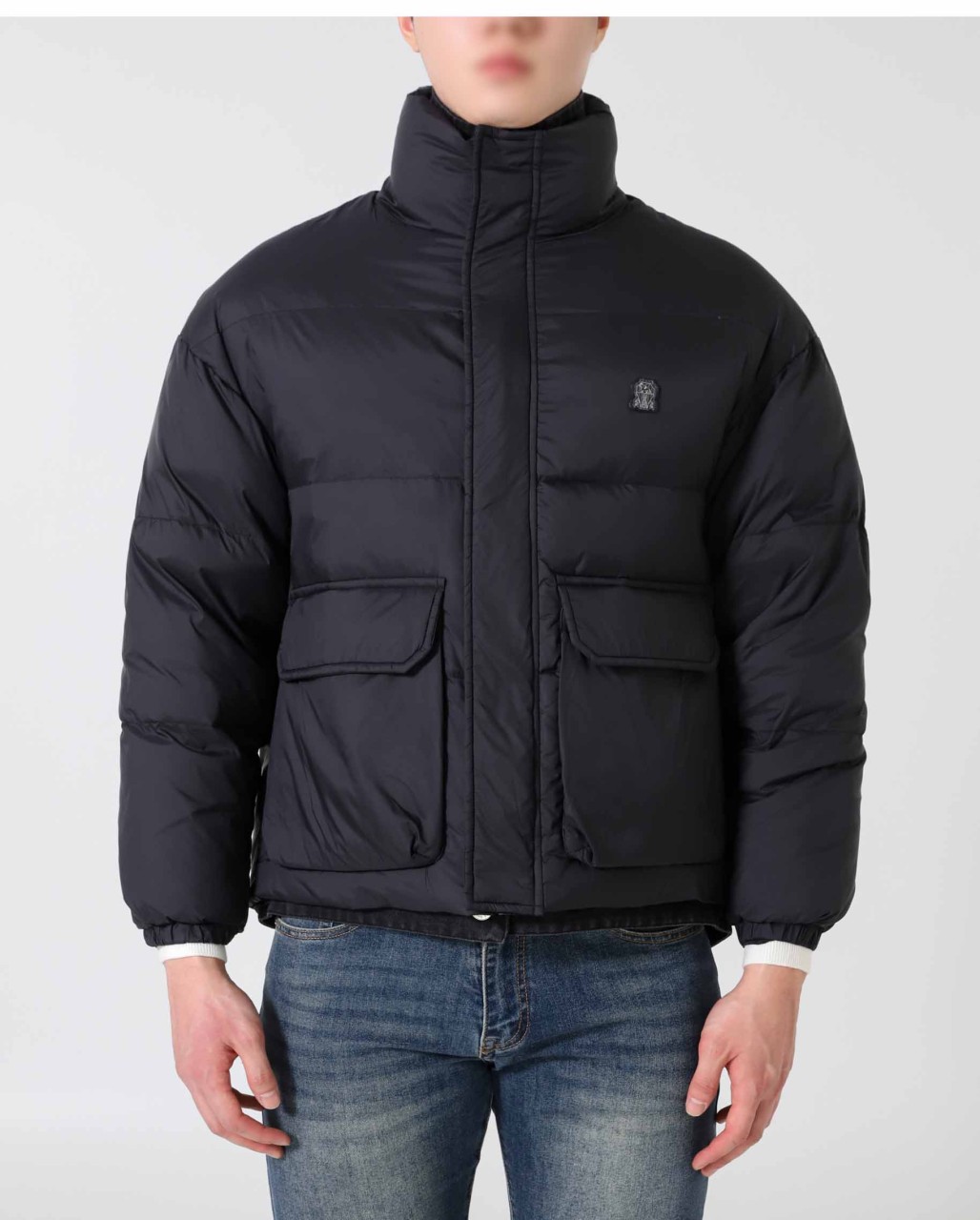 #브루넬로쿠치넬리 [ B*unello Cucinell ] 로고 블랙 푸퍼 패딩 자켓 입고💢 #남성상의 #패딩자켓