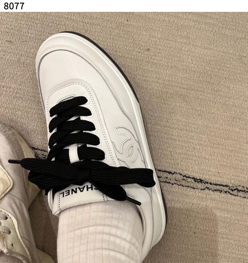 #샤넬 [Chanel] 수입프리미엄급 샤넬 CC로고 테니스 스니커즈 신상 입고💢 #태그 #신발 #8077