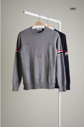 🔆 [THOM BROWNE] 톰브라운 도그 패턴 3선 크루넥 니트🔆