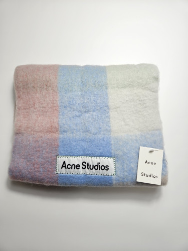 아크네 체크 머플러