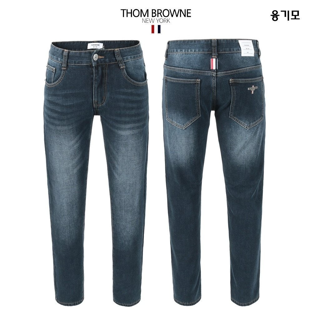 💕 톰* 융기모 진청 스판 워싱 데님